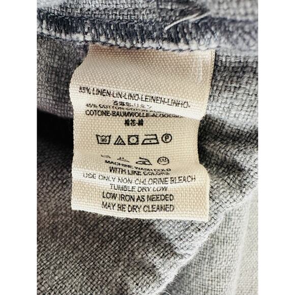 Free People Women Utility Shortalls Denim Blue Size Medium Tie Waist Cuff Sleeve - Picture 8 of 9